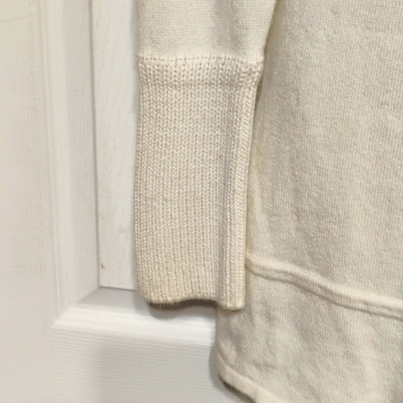 INC International Concepts Cream Big Turtle Neck Silk Sweater - Picture 8 of 14
